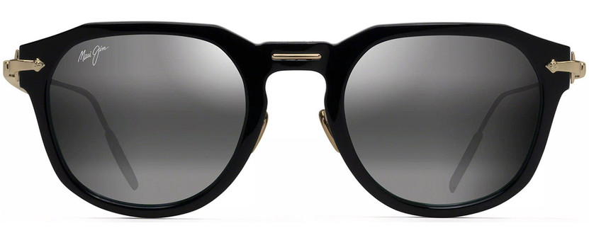 Maui Jim Alika Luxury Black Sunglasses w Polarized Neutral Grey Lenses, 49mm
