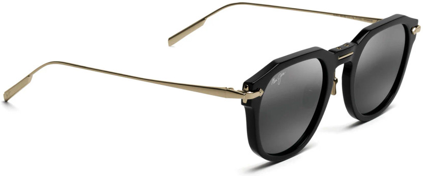 Maui Jim Alika Luxury Black Sunglasses w Polarized Neutral Grey Lenses, 49mm