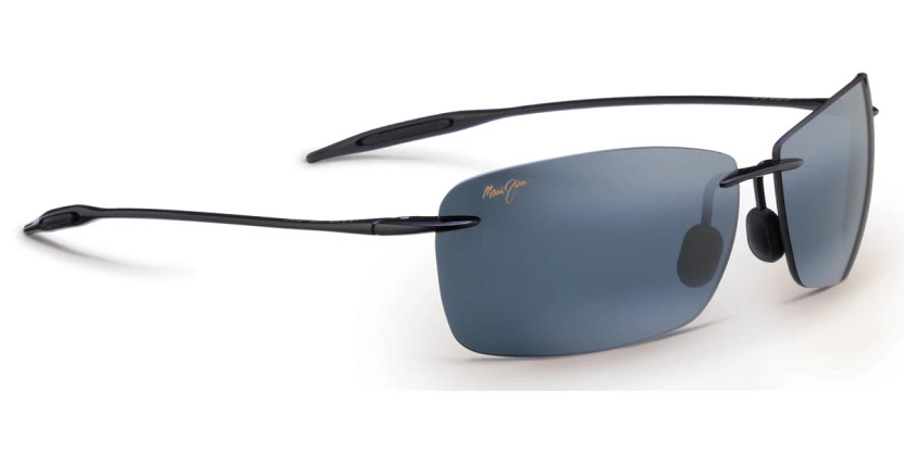Maui Jim Lighthouse Gloss Black Polarized Sunglasses, Neutral Grey Lenses, 65mm