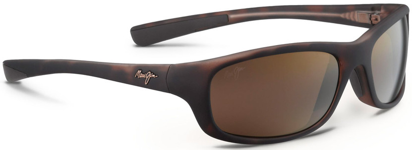 Maui Jim Kipahulu Polarized Sunglasses, Matte Tortoise Rubber Frames, 59mm