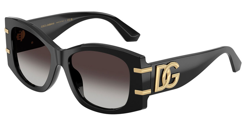 Dolce  Gabbana DNA Sunglasses 54mm with Grey Gradient Black Lenses