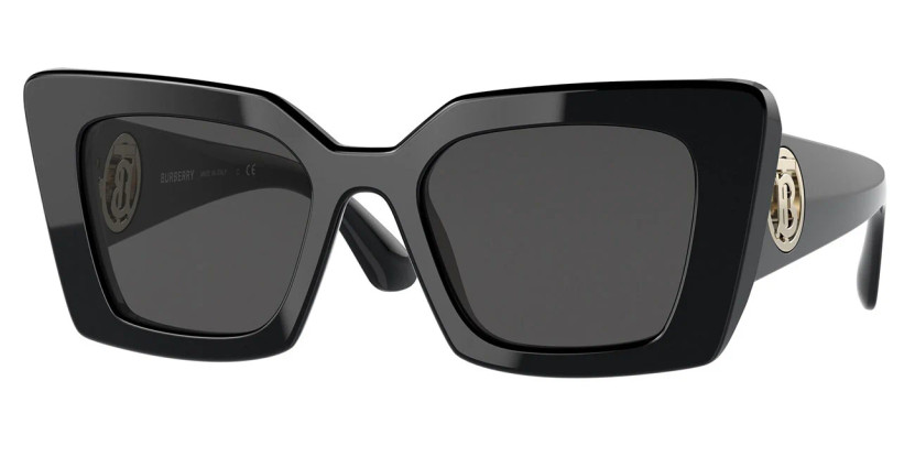 Burberry Daisy Oversized Sunglasses 51mm with Dark Grey Lenses