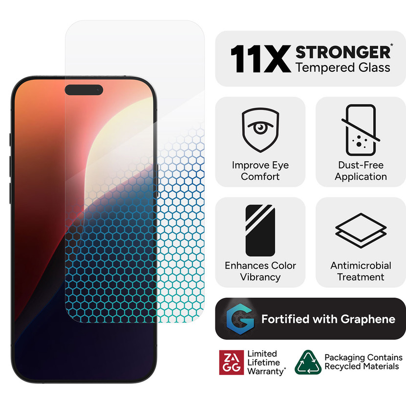 Zagg Glass XTR4 Apple iPhone 16 Pro Max Screen Protector