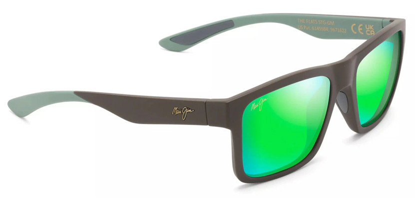 Maui Jim Sunglasses The Flats 57mm with Polarized MauiGreen Lenses
