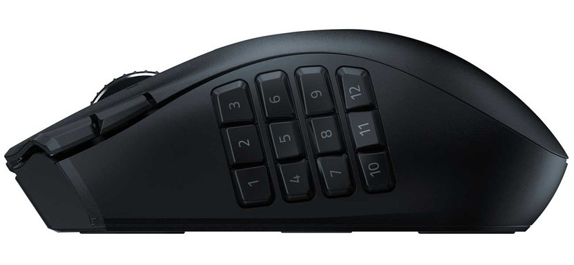 Razer Naga V2 HyperSpeed Gaming Mouse Wireless Ergonomic with 21 Programmable Buttons in Black