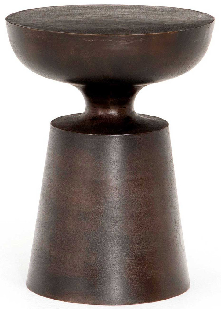 Four Hands Cruz End Table in Antique Rust