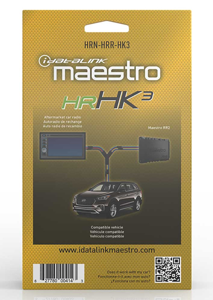 iDatalink Maestro HK3 T-Harness For Select 2016 Hyundai  Kia Vehicles with HU Connectors