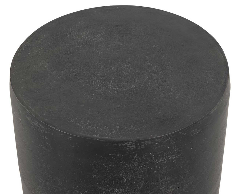 Four Hands Basil Outdoor Drink Table in Aged Grey