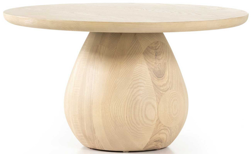 Four Hands Merla Wood Bunching Table in Light Natural Ash Veneer