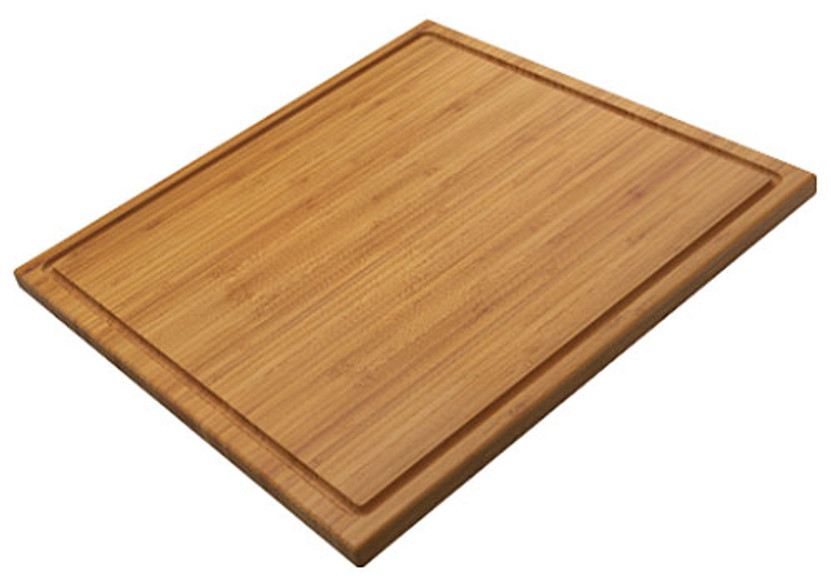 The Galley Dual Tier Cutting Board in Natural Golden Bamboo