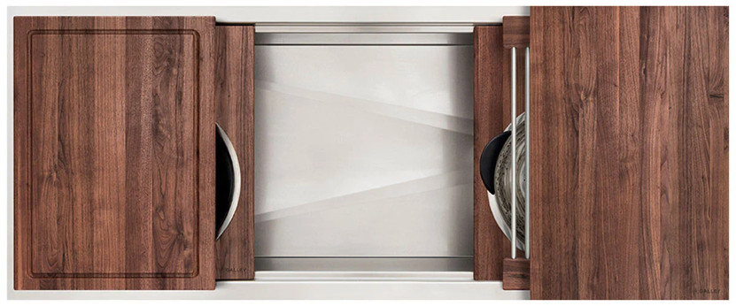 The Galley 48-Inch Ideal Workstation 4S in American Black Walnut