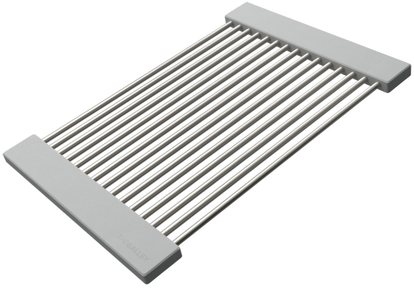 The Galley 12-Inch DryDock Lower Tier Drying Rack in Gray