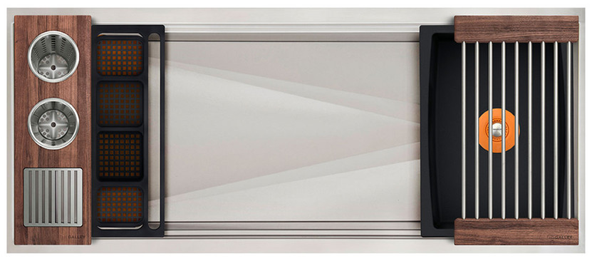 The Galley 48-Inch Ideal WashStation 4S in American Black Walnut