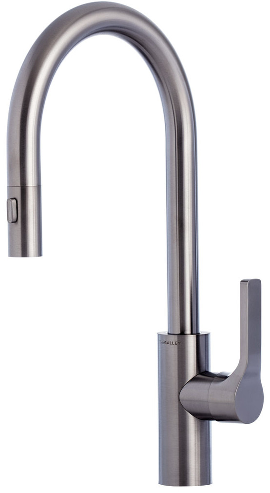 The Galley High Flow Ideal BarTap in Gun Metal Gray Stainless Steel