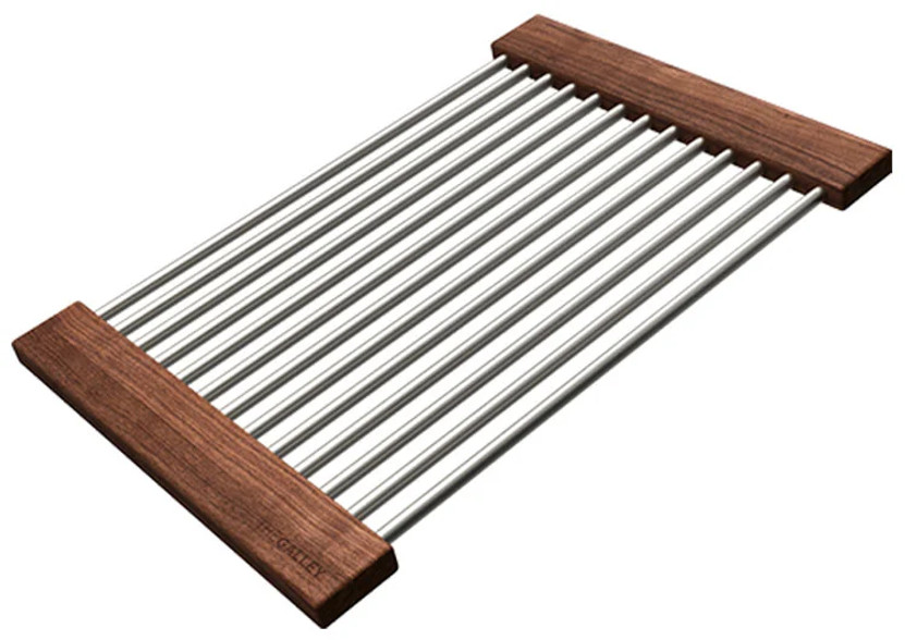 The Galley 12-Inch DryDock Lower Tier Drying Rack in American Black Walnut