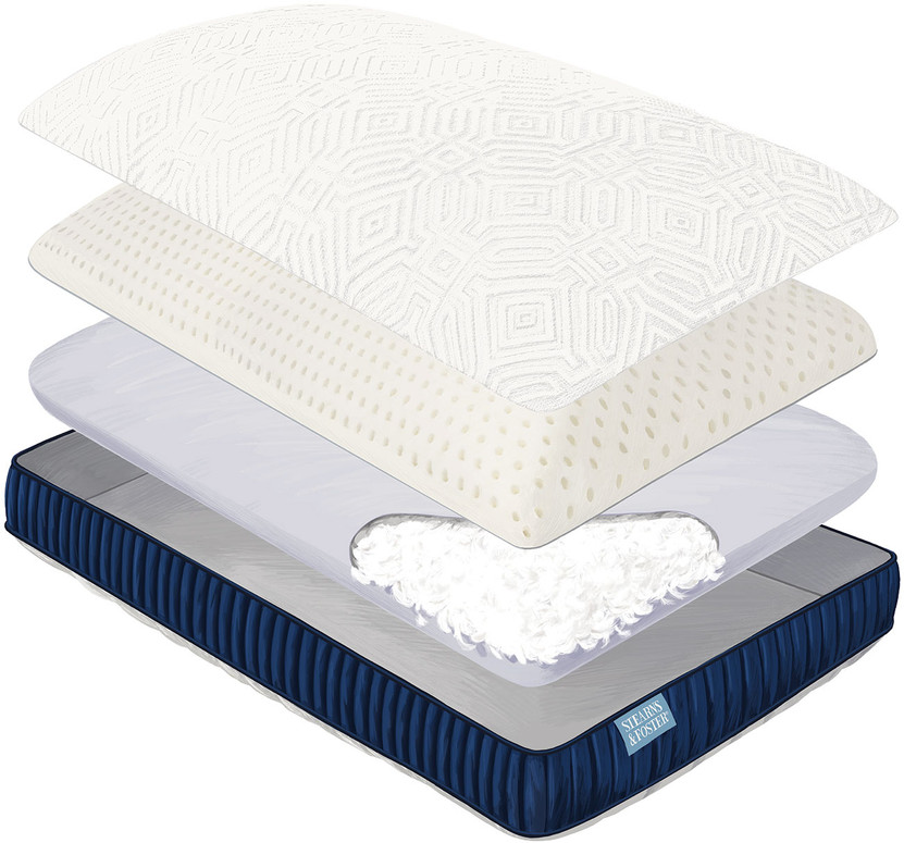 Stearns  Foster Lux Estate Down Blend  Latex King Pillow