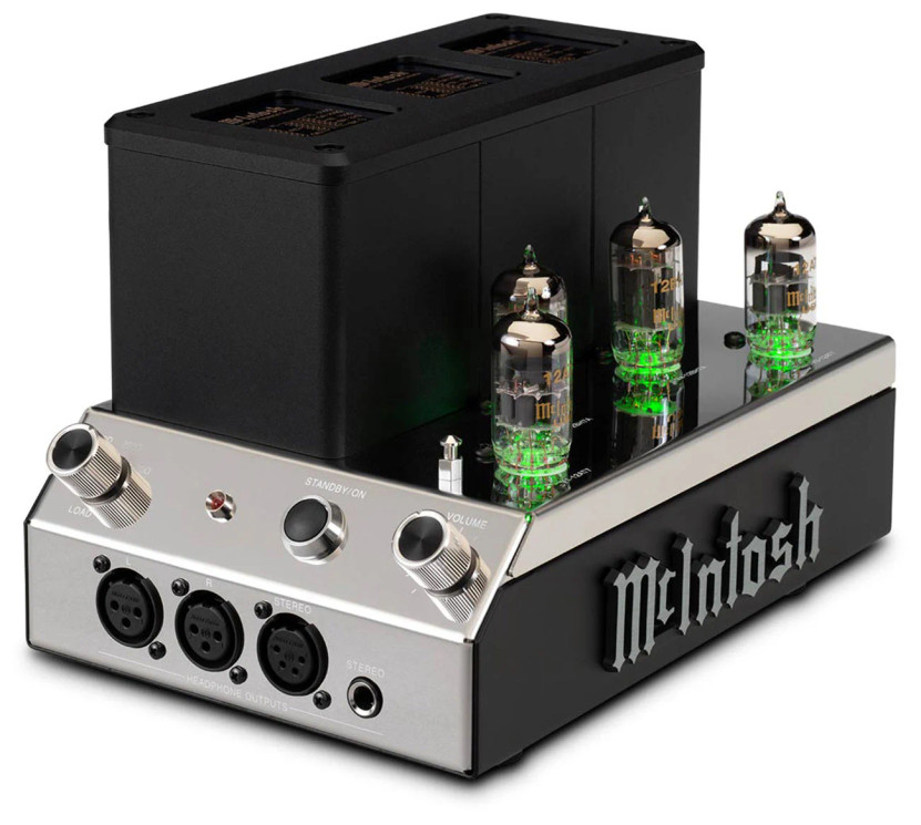 McIntosh Black 2-Channel Vacuum Tube Headphone Amplifier