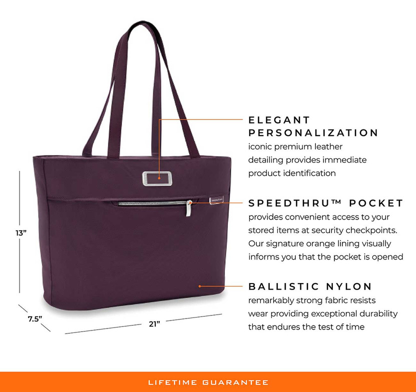 Briggs  Riley Baseline Traveler Tote in Plum