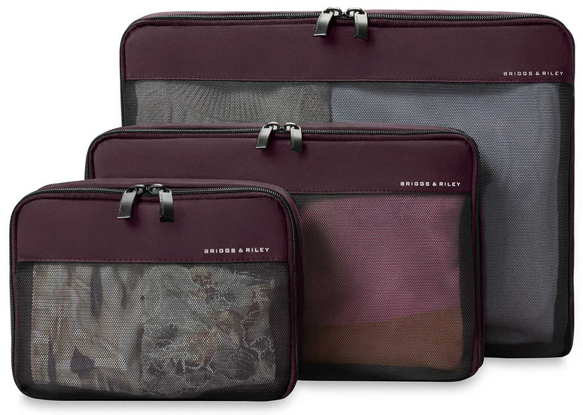 Briggs  Riley Travel Essentials Check In Compression Packing Cube Set in Plum