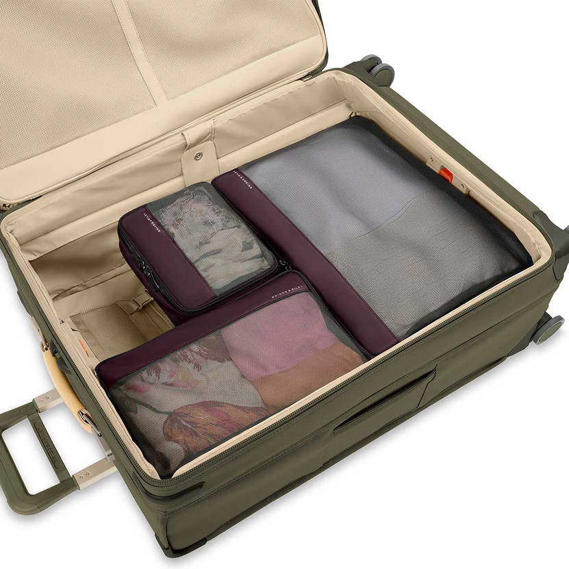 Briggs  Riley Travel Essentials Check In Compression Packing Cube Set in Plum