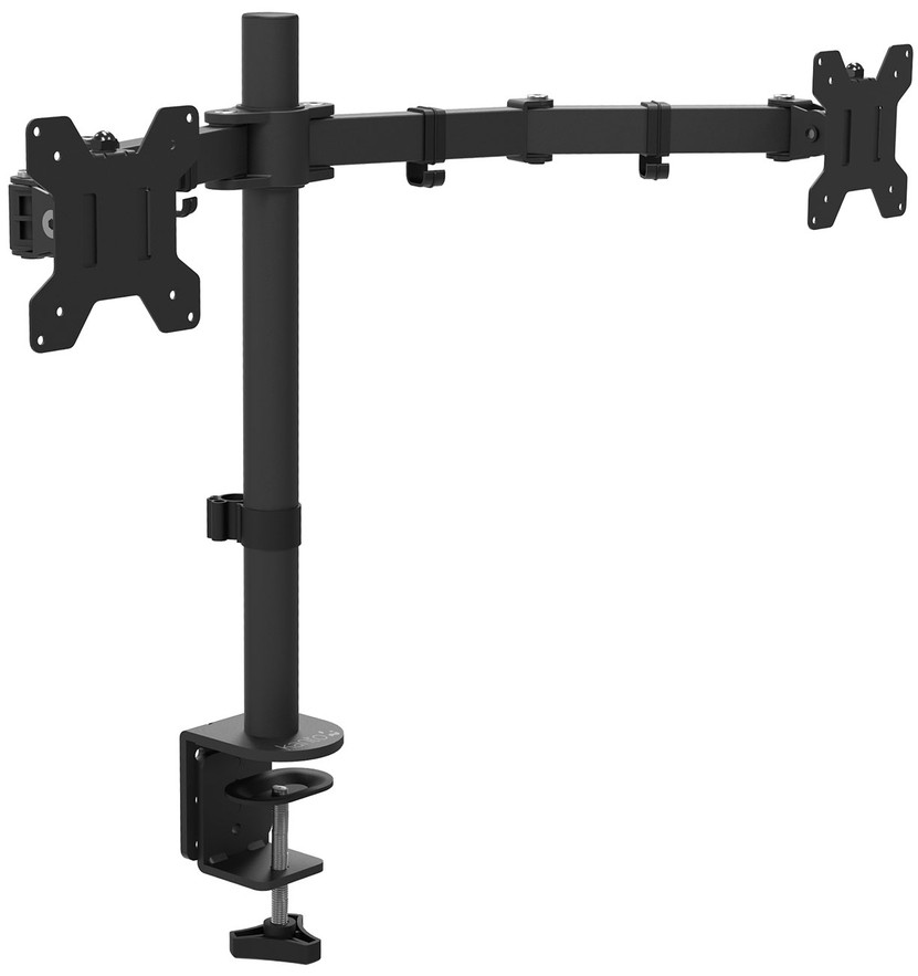 Kanto Dual Monitor Desktop Stand for Computer Monitors 17in - 27in in Black