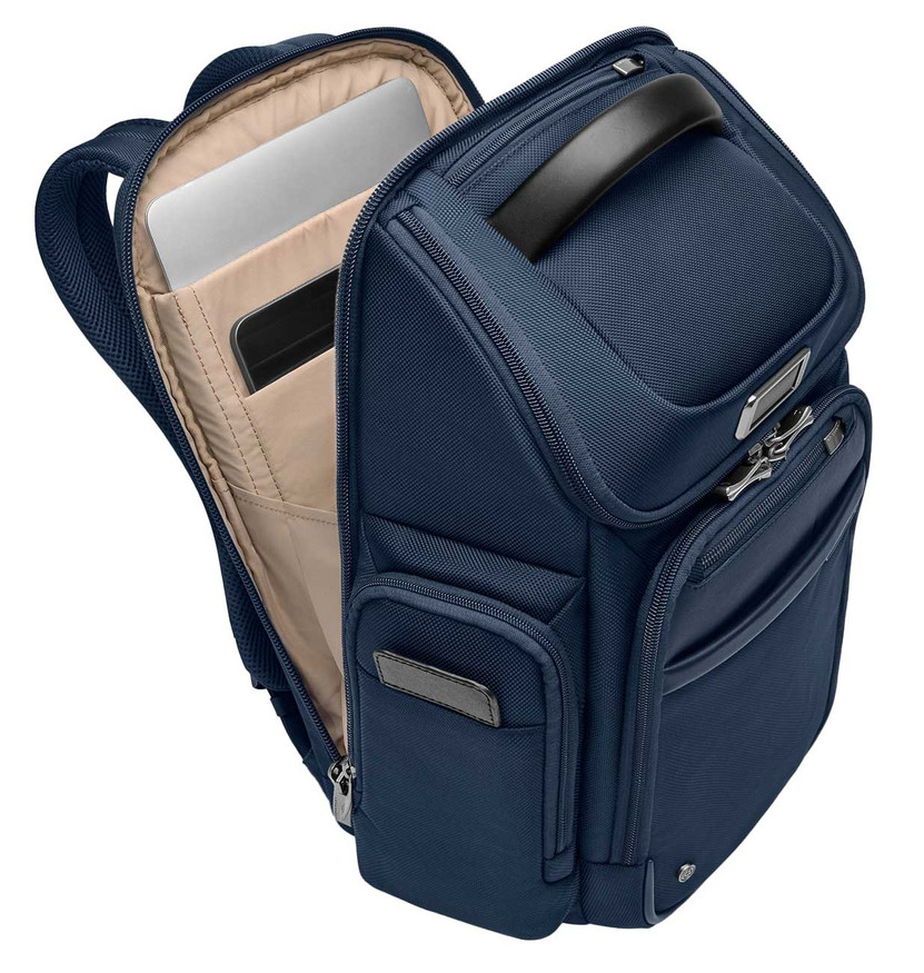 Briggs  Riley At Work Widemouth Backpack - Medium - in Navy