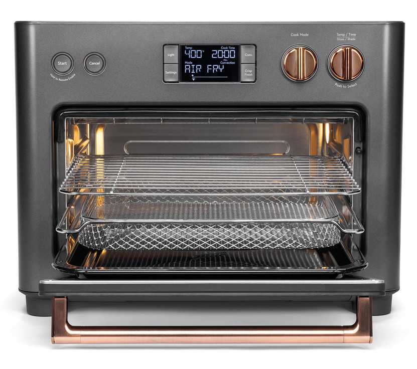 Cafe Couture Matte Black Smart Toaster Oven w Air Fry