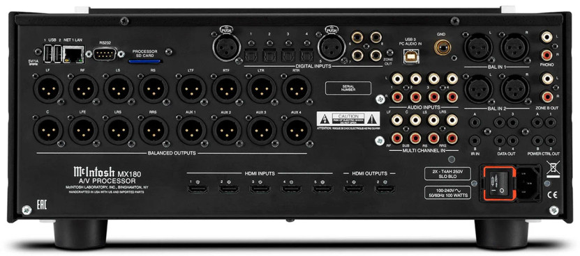 McIntosh Black MX180 AV Processor