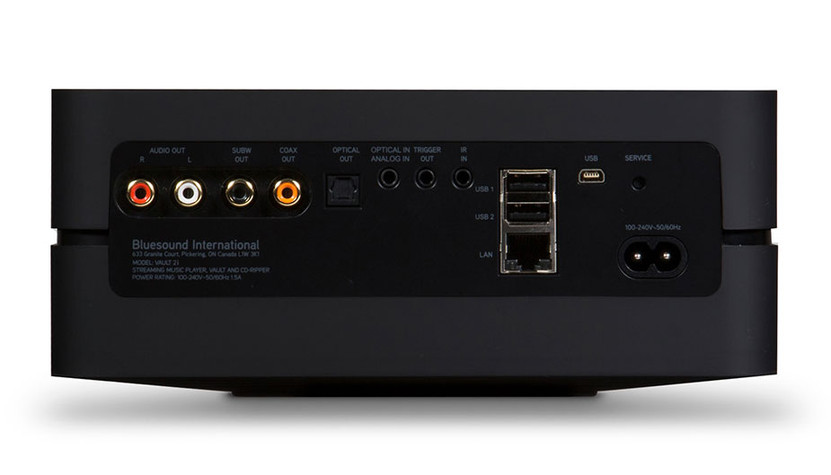 Bluesound VAULT 2i Black High-Res 2TB Network Hard Drive CD Ripper and Streamer