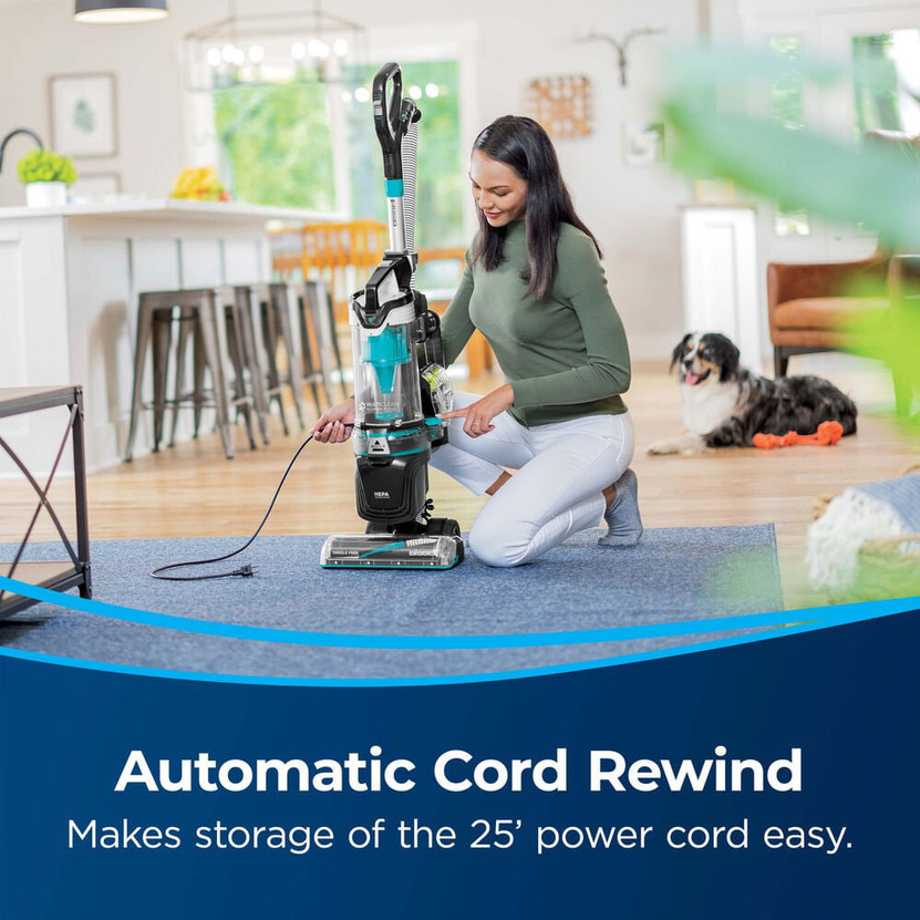 Bissell MultiClean Allergen Pet Rewind Vacuum Black