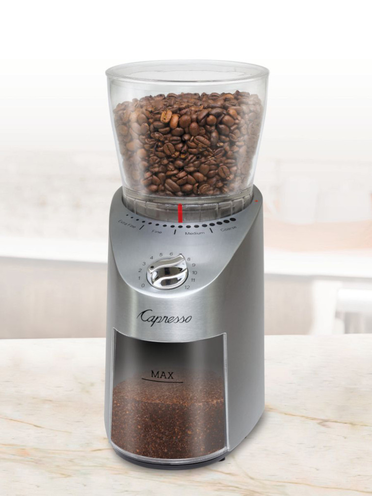 Capresso Infinity Plus Stainless Steel Conical Burr Grinder