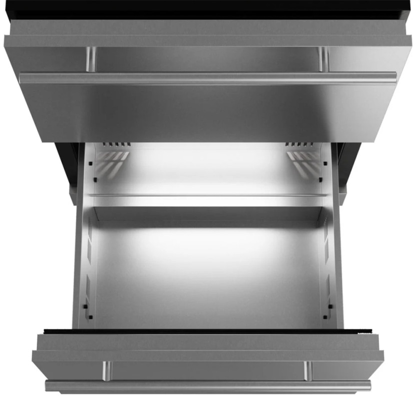 Elica Riserva 24-Inch Single Zone Refrigerator Drawers in Stainless Steel