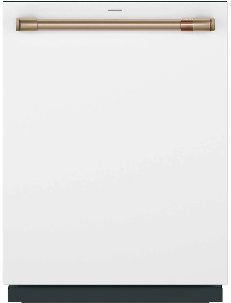 Cafe CustomFit Dishwasher with Dual Convection Ultra Dry 24 Inch in Matte White
