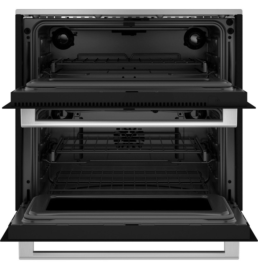 Cafe 30-Inch Duo Smart Single Wall Oven In Platinum Glass