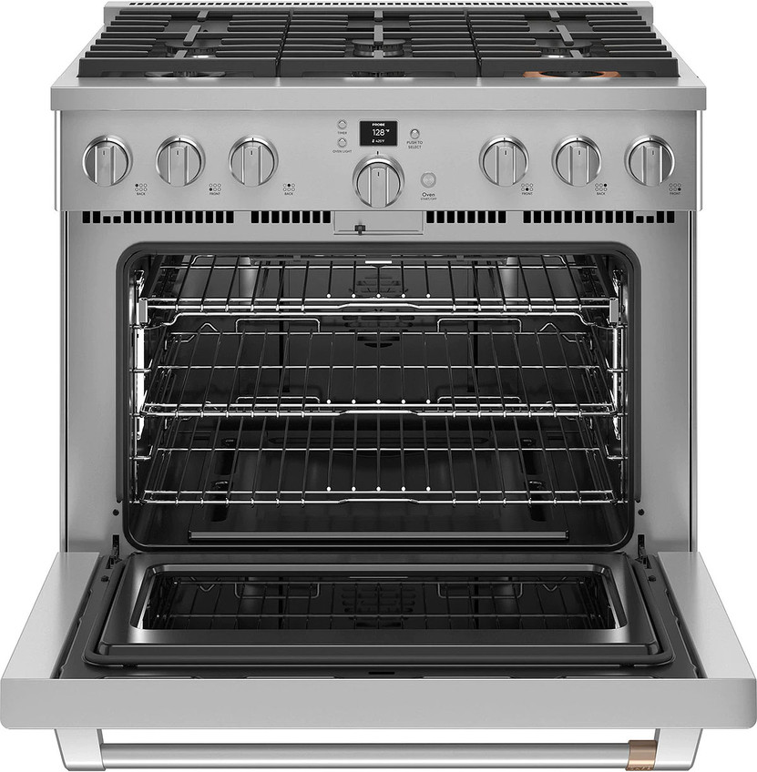 Cafe ADA 36 In. Stainless Steel Smart Commercial-Style Gas Range With 6 Burners