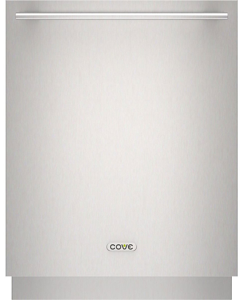 Cove ADA Height Dishwasher Door Panel Kit with Tubular Handle 24-Inch in Stainless Steel (1)