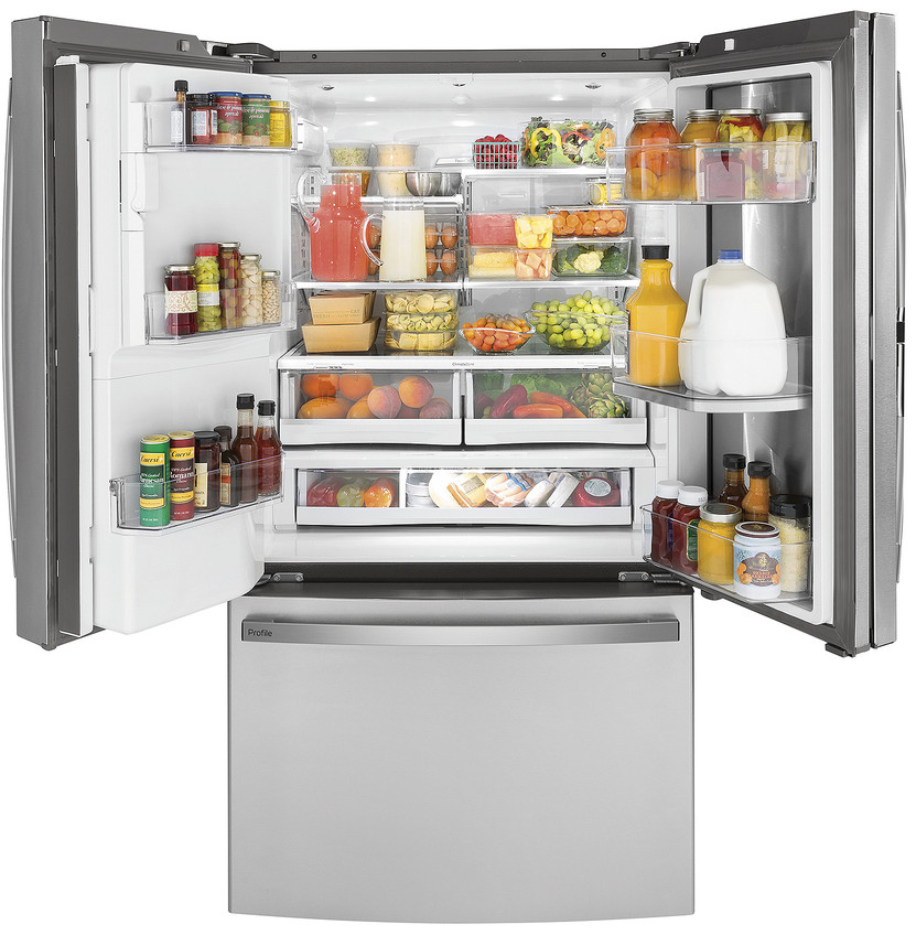 GE Profile 22.1 Cu. Ft. Counter-Depth French-Door Refrigerator 36-Inch Wide ADA in Fingerprint Resistant Stainless Steel (1)