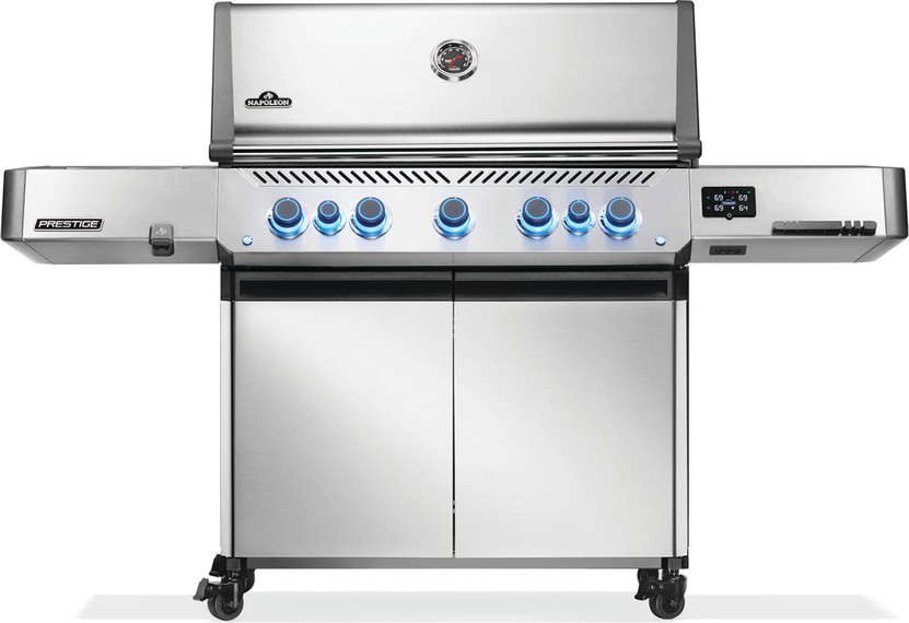 Napoleon Prestige 665 Connected RSIB Liquid Propane Gas Grill in Stainless Steel