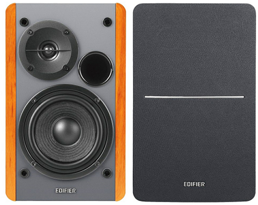 Edifier R1280Ts Wood Grain Powered Bookshelf Speakers Pair