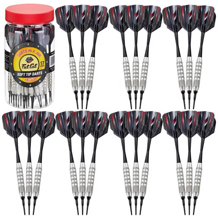 Fat Cat Darts In a Jar Soft Top 17 Grams 21-Count