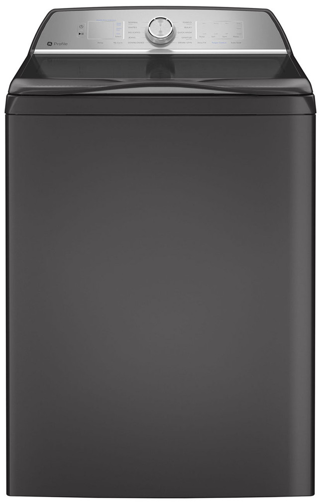 GE Profile 5 Cu. Ft. Diamond Grey Washer With Smarter Wash Technology And FlexDispense
