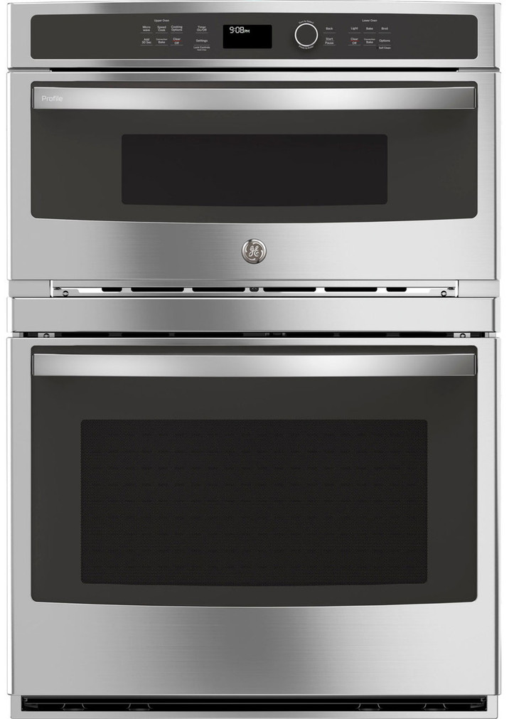GE Profile 30 Stainless Steel Built-In Combination Advantium Convection Wall Oven