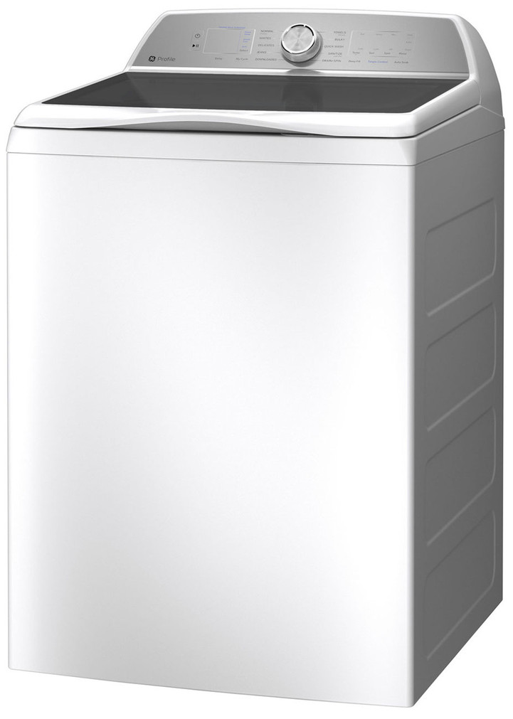 GE Profile 5 Cu. Ft. White Washer With Smarter Wash Technology And FlexDispense