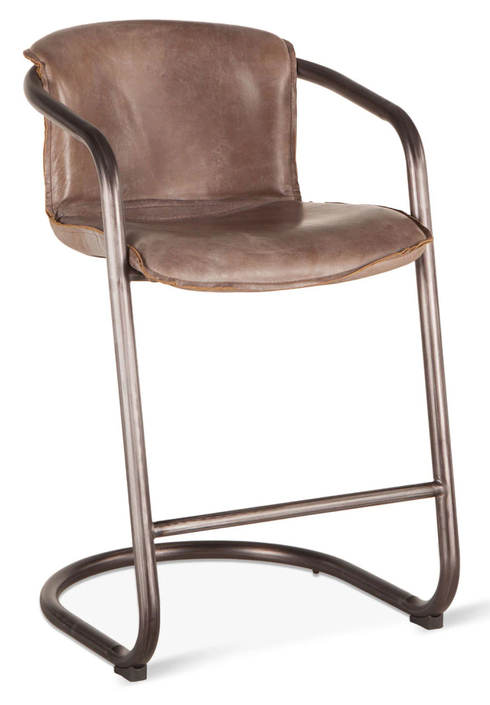 Home Trends  Design Portofino Jet Brown Counter Chair