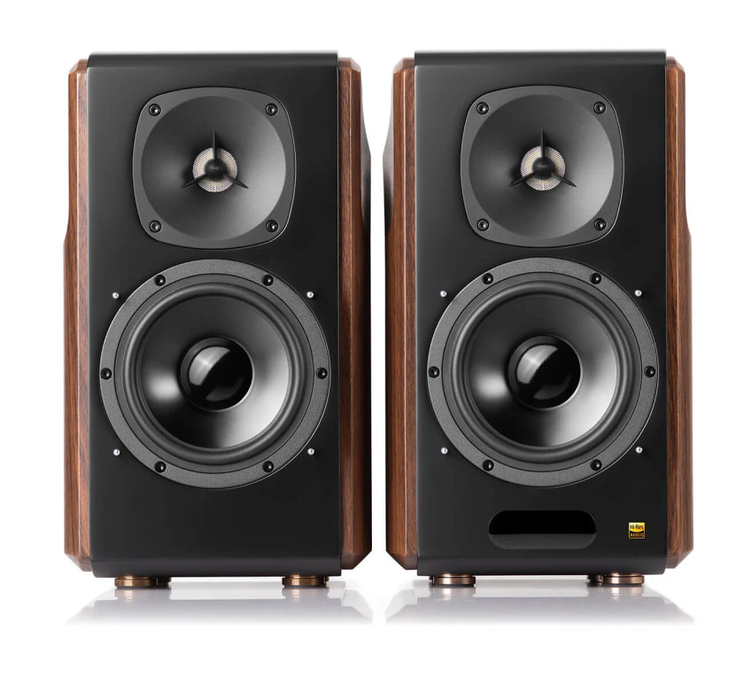 Edifier S2000 BrownBlack Powered Bluetooth Bookshelf Speakers Pair