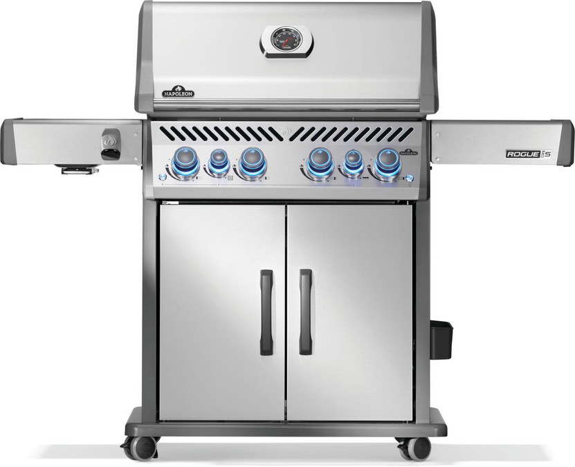 Napoleon Rogue PRO-S 525 RSIB Liquid Propane Grill with Infrared Side and Rear Burner in Stainless Steel