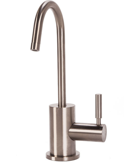 BTI Aqua-Solutions Contemporary C-Spout Cold Only Brushed Nickel Filtration Faucet