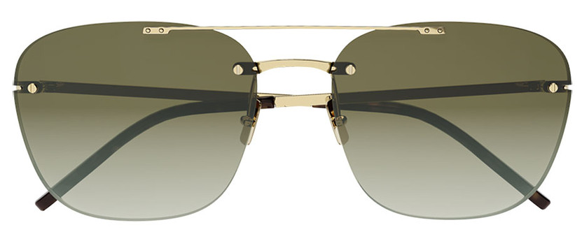 Saint Laurent Classic SL 309 Rimless Sunglasses Brown Gradient Lenses, 58mm