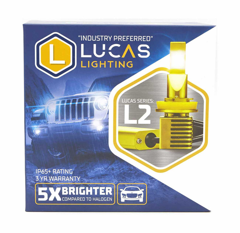 Lucas Lighting L2 Series H7 Replacement LED Headlight Bulbs Pair