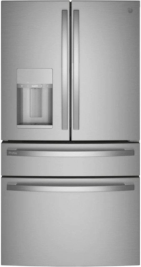GE Profile 22.4 Cu. Ft. 4-Door French-Door Refrigerator 36-Inch Wide in Fingerprint Resistant Stainless